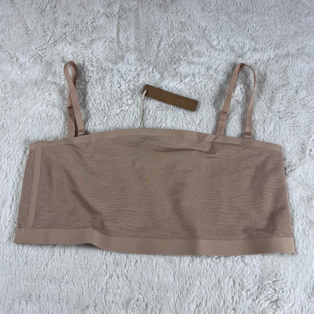 SKIMS Women's Fits Everybody Bandeau Bra Clay Size XL BR-BND-0254 New With Tags